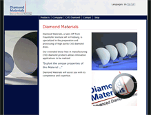 Tablet Screenshot of diamond-materials.com